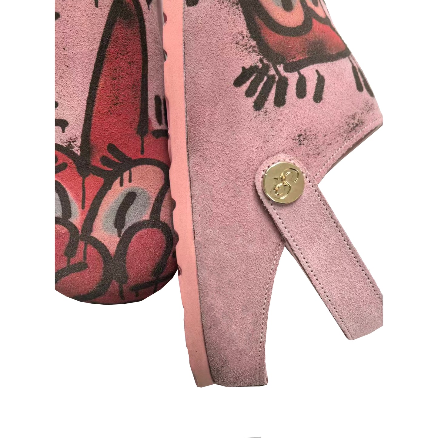 Pink SANYA CLOGS X SLAWN ART